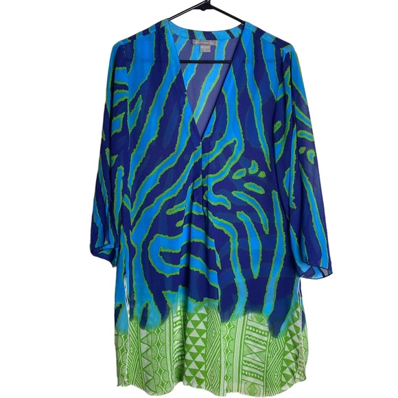 Peppermint Bay Womens Blouse Ladies Tunic Dress Woman's Top Shirt Sz Medium - Picture 7 of 7